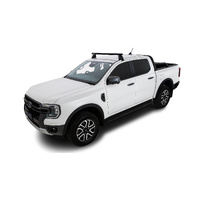 Rhino-Rack JC-01545 Heavy Duty 2500 Black 1 Bar Front Roof Rack for VOLKSWAGEN Amarok Gen2 Double Cab 4DR Ute (01/2023-Current)