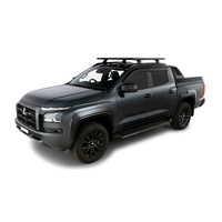 Rhino-Rack Pioneer 6 Platform (1300 x 1240mm) & RX200 legs for MITSUBISHI Triton GSR Gen6 Double Cab & Flush Rails 4DR Ute (01/2024-Current) - JC-0199