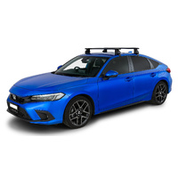 Rhino-Rack Vortex 2500 Black 2 Bar Roof Rack for HONDA Civic 11th Gen 5DR Hatch (01/2021-Current) - JC-02094