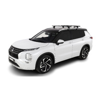 Rhino-Rack Vortex RX200-4 Black 2 Bar Roof Rack for MITSUBISHI Outlander Gen4 ZM With Flush Rails 5DR SUV (01/2021-Current) - JC-02138