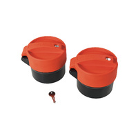 Rhino-Rack LSE101 - Conduit Locking End Caps (100mm/3.9inches)