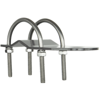 GME - 3mm Bull Bar Bracket with "U" Bolts - Stainless Steel
