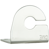 GME - 2.5mm "L" Bracket with cable slot - Stainless Steel