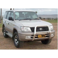 ECB Black Ripple Nudge Bar - Series 2 to suit Toyota Prado 07/96 - 02/03