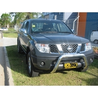 ECB Textura Black Nudge Bar to suit Nissan Navara D40 RX 12/05 - 03/15