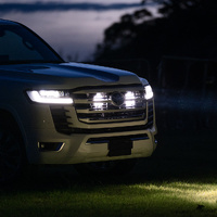 Bushranger Night Hawk Behind Grille Twin  7" Driving Light Kit for Toyota Landcruiser 300 Series