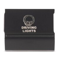 Bushranger Night Hawk Driving Light Switch to suit Volkswagen Amarok 2016 - 2023 Top Dash (Black Strip)