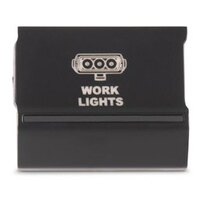 Bushranger Night Hawk Work Light Switch to suit Volkswagen Amarok 2016 - 2023 Top Dash (Black Strip)