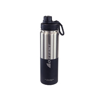 Oztent Alpine Stainless Vacuum Insulated Bottle - 710ml - Silver/Black