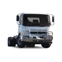 ECB Black Ripple Alloy BullBar, FUPS Compatible to suit Fuso Fighter FM/FN 01/20 - Onwards