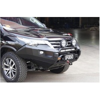 Piak Elite Non Loop Bullbar (Orange Recovery Points & Black Bash Plate) to suit Toyota Fortuner GUN156R 01/08/2015 - 30/05/2018