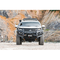Piak Elite Loop Bullbar (Black Recovery Points & Bash Plate) to suit Mitsubishi Pajero Sport QF 15/11/2019 - 15/03/2024