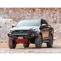 Piak Genesis Non Loop Bullbar (Black Recovery Points & Orange Bash Plate) to suit Mazda BT-50  01/07/2020 - 15/12/2024