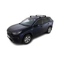 Rhino-Rack Vortex ROC25 Flush Black 2 Bar Roof Rack for TOYOTA Rav4 Gen 5 XA50 5DR SUV (01/2019-Current) - RV0783B