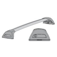 Prorack Aero Flush Bars 800mm (Silver)