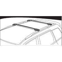 Prorack Aero Rail Bars 104 - 114cm (Silver)