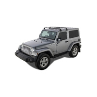 Rhino-Rack Vortex SG Black 2 Bar Roof Rack for JEEP Wrangler JL Hard Top 2DR 4WD (04/2019-Current) - SG60