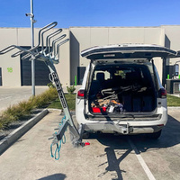 Single Trail Super-EFS Vertical Swing-Away 3 Bike Carrier - Driver Side (Zinc Finish)