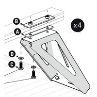Mountain Top Crossbar Mount Kit